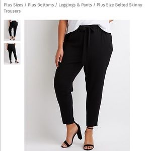 Belted slacks plus size 1x Charlotte Russe pants